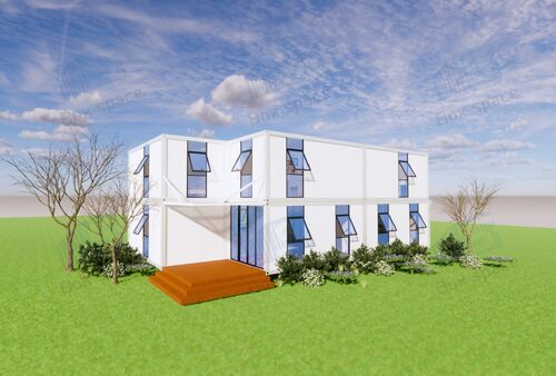 Latest company news about #Design settimanale 4# Villa container a 2 piani 15*9m con 3 camere da letto 135 metri quadrati!