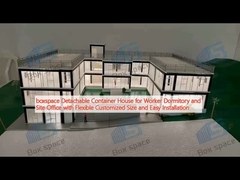 boxspace Container house staccabile per lavoratori dormitorio e ufficio sul posto con dimensioni personalizzate flessibili e facile installazione
