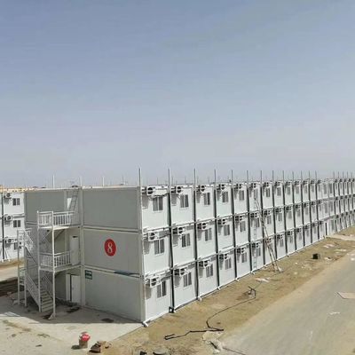 Resistenza al terremoto e al vento struttura modulare a 3 piani casa container a noleggio o temporanea per il campo di lavoro