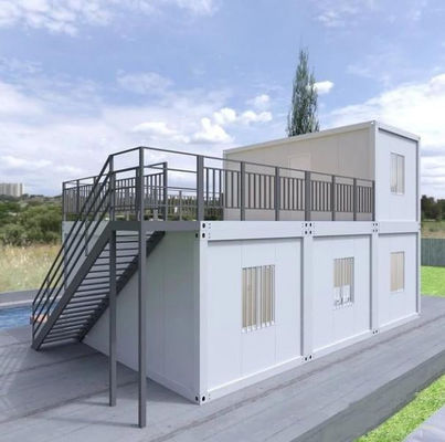 Piccole case prefabbricate per container, case mobili prefabbricate da 20 piedi.