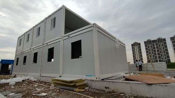 BOXSPACE Casa di costruzione prefabbricata Rapida costruzione Container a confezione piatta ufficio dormitorio cantiere Casa prefabbricata