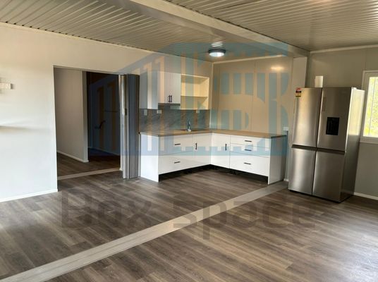 BOX SPACE Prezzo all'ingrosso Contenitore di spedizione 40ft Casa Innovazioni Buon prezzo Casa prefabbricata Contenitore Casa con cucina