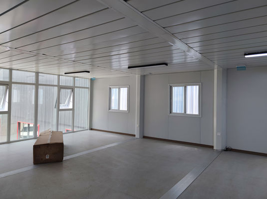 Case di container per trasporto marittimo prefabbricate temporanee modulari con cucina
