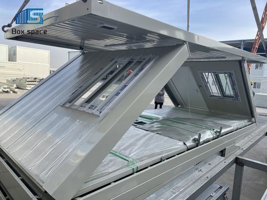 Case prefabbricate con contenitore pieghevole portabile confezioni piatte case modulari