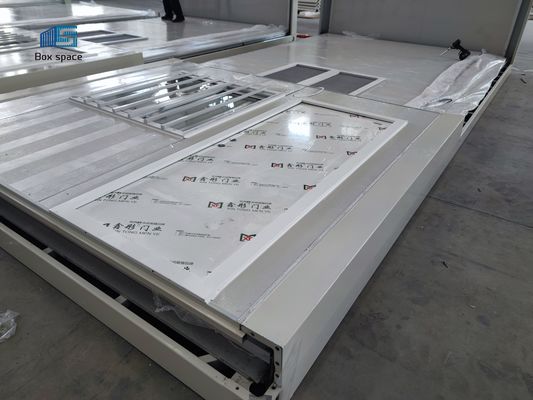BOX SPACE 15 minuti installato casa contenitore pieghevole case mobili prefabbricate per cantiere e rifugio