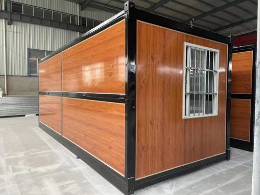Casa in contenitore pieghevole in acciaio di buona qualità con elettricità e isolamento preinstallato