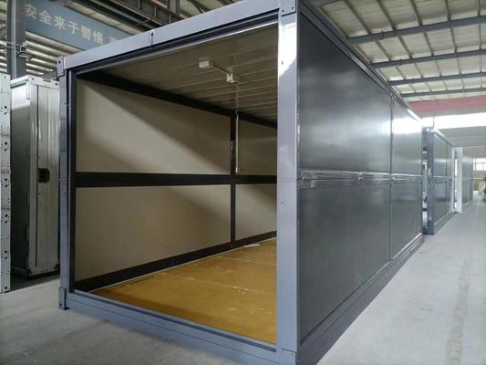 Case di contenitori pieghevoli velocemente assemblate 20 piedi Cabine mobili modulari Case