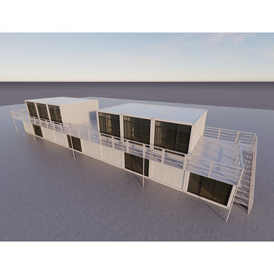 Office Pod Customized Booth Temporario sito di costruzione impilabile Prefabbricato Edificio modulare con prospettiva moderna