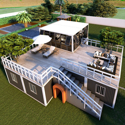 BOX SPACE Custom 20 Ft Mobile House Duplex Prefabbricato Container Home Kits Resort Casa Prefabbricata Detachable