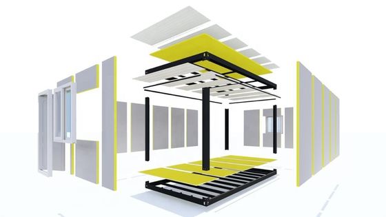 Boxspace Casas Prefabricadas Prefabbricate Piccole 2 camere da letto Modulare Casa Prefabbricata Luxury Living 20 piedi Mobile Container Home