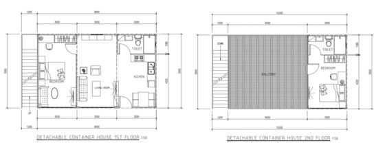 Casa prefabbricata di lusso contenitore completamente arredato assemblaggio rapido 20 piedi casa contenitore prefabbricata