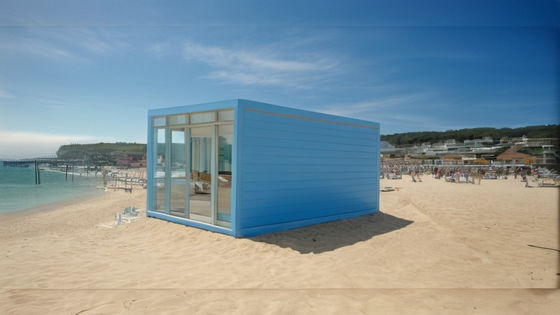 Box Space Case in container prefabbricate con decorazioni di lusso Casa in container modulare con rivestimento esterno Wook-like