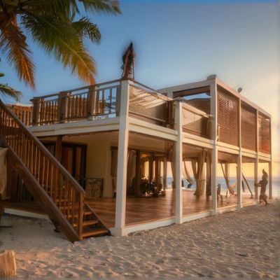 BOX SPACE 20FT Modulare case portatili in riva al mare Case prefabbricate in container Casa mobile prefabbricata con 2 camere da letto