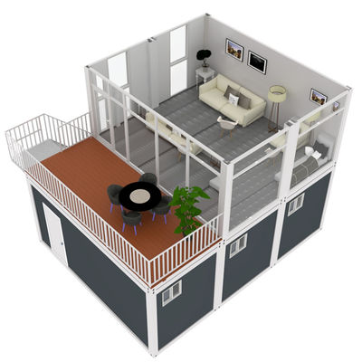 Cina Prefabbricato Container per spedizioni Case con porta mobili con porta piatta Famiglia Casa abitazione Casa prefabbricata a prova di uragano