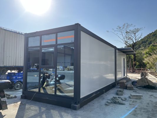 Container per ufficio da 40 piedi mobili personalizzati commerciali Container per ufficio da 20 piedi con bagno e prospettiva moderna