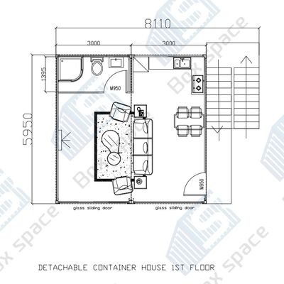 Case prefabbricate Cottage Stile Prezzo competitivo Prefabbricato Pieghevole Case prefabbricate Piccole Case magazzini Deposito Casa all'aperto Prefabbricato