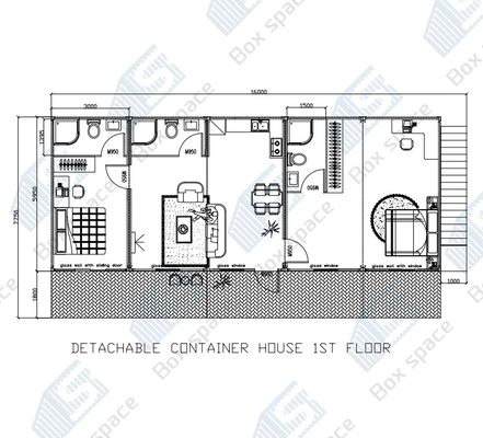 Case prefabbricate classiche pannelli solari Casa minuscola con patio Case mansion lussuose Prefabbricate per motel o uso personale