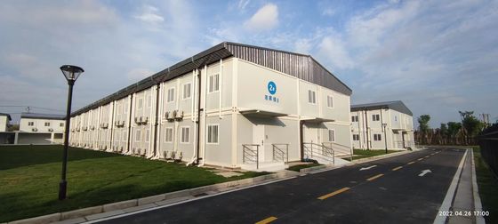 Kit cabina di tronchi da 20 piedi Casa prefabbricata Casa moderna prefabbricata a 2 piani Honduras Casa container prefabbricata a basso costo con isolamento minerale