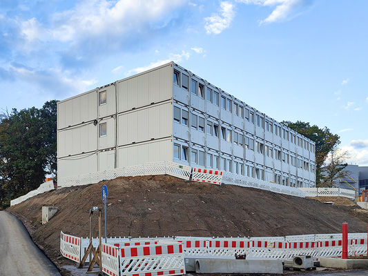 Case prefabbricate tradizionali in container, case minuscole con bagno e cucina per siti minerari